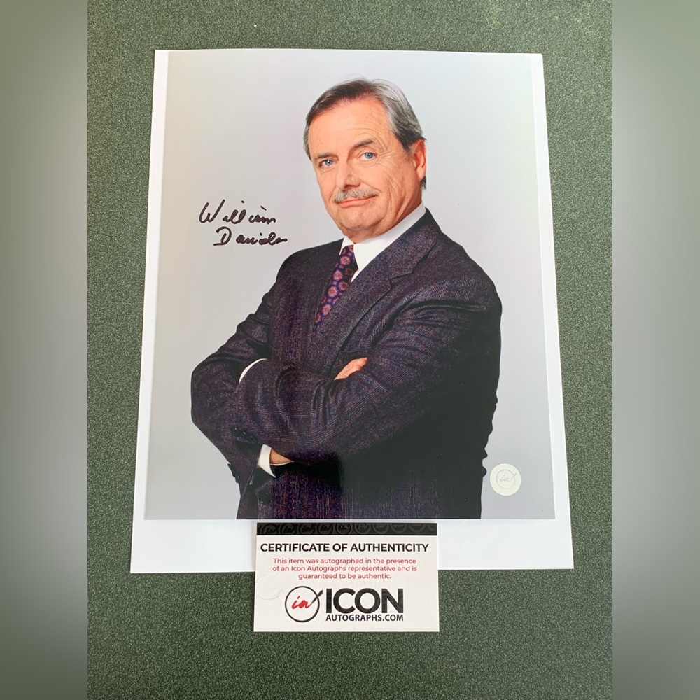 WILLIAM DANIELS AUTOGRAPHED BOY MEETS WORLD 8X10 PROMO PHOTO